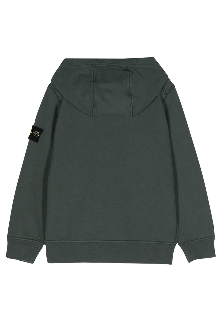 ViaMonte Shop | Stone Island felpa verde bambino in cotone