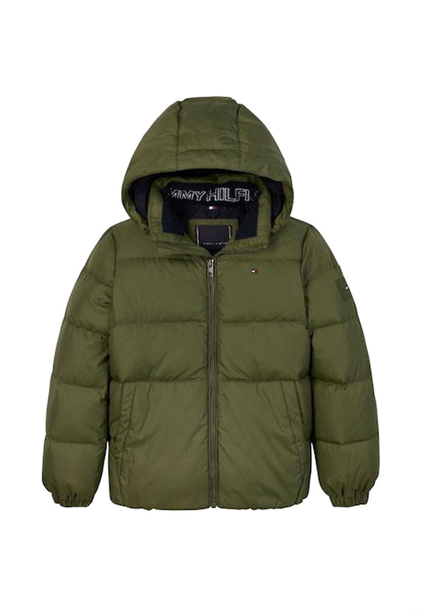 ViaMonte Shop | Tommy Hilfiger giubbino verde bambino in tessuto tecnico