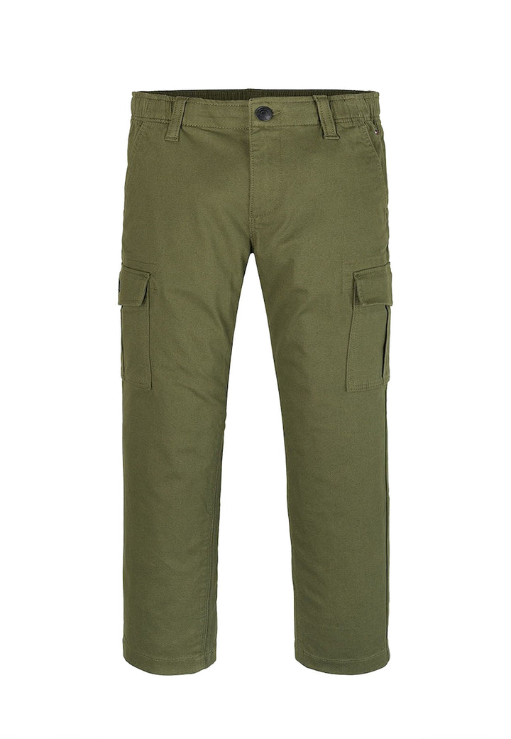 ViaMonte Shop | Tommy Hilfiger pantalone verde bambino in cotone