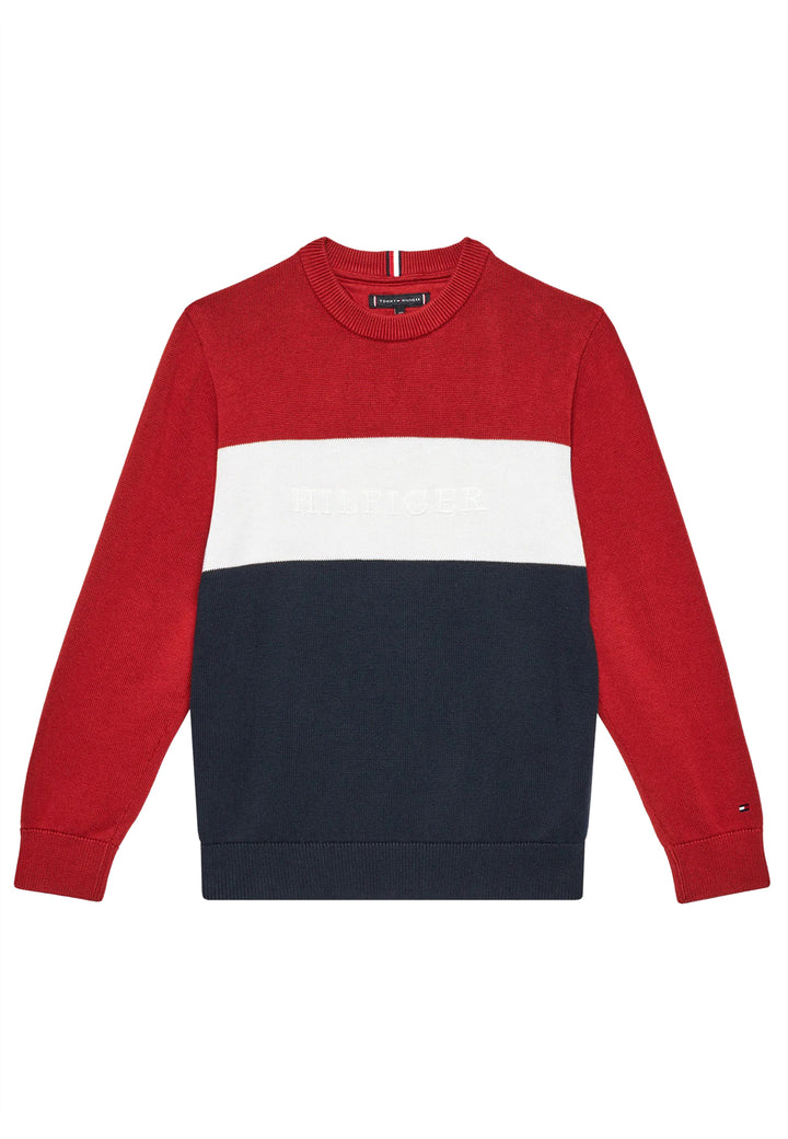 ViaMonte Shop | Tommy Hilfiger maglia multicolor bambino in cotone