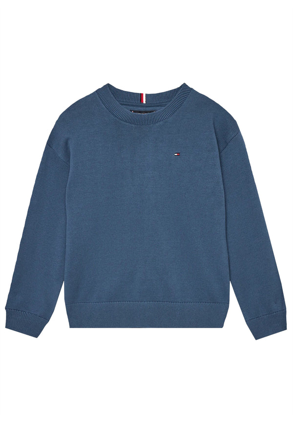 ViaMonte Shop | Tommy Hilfiger maglia blu neonato in cotone