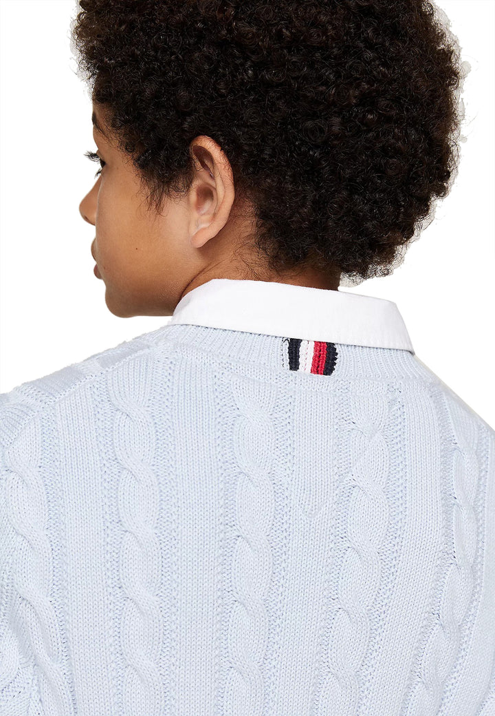 ViaMonte Shop | Tommy Hilfiger maglia celeste bambino in cotone