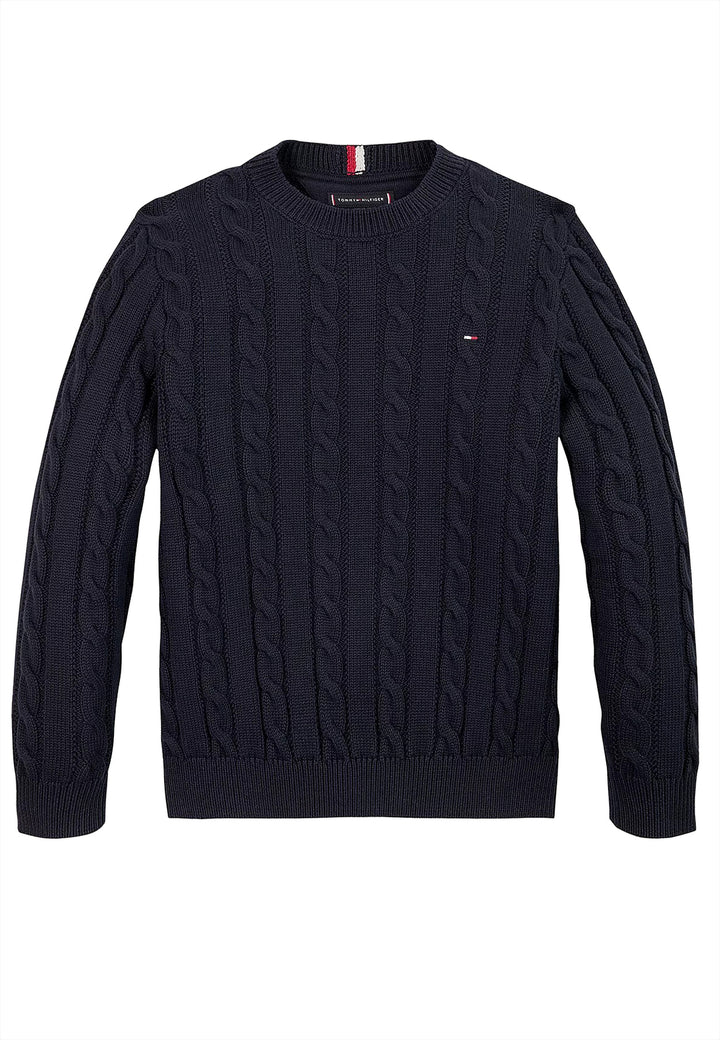 ViaMonte Shop | Tommy Hilfiger maglia blu navy neonato in cotone