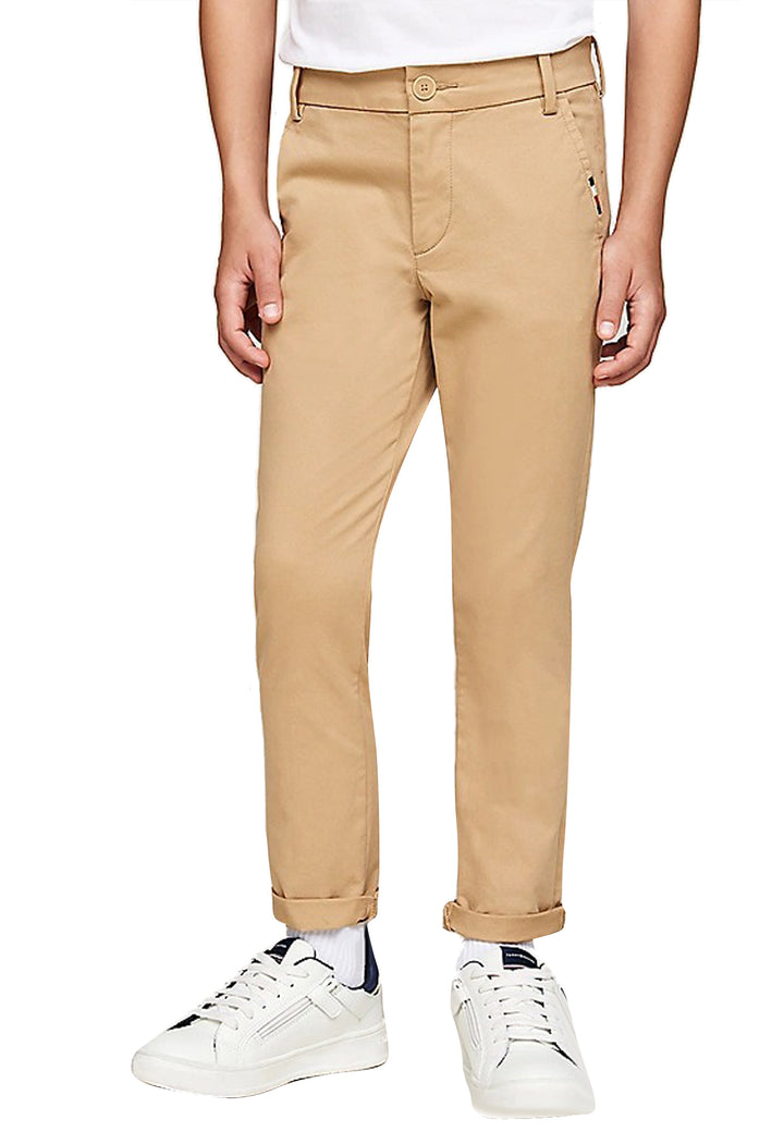 ViaMonte Shop | Tommy Hilfiger pantalone crema neonato in cotone