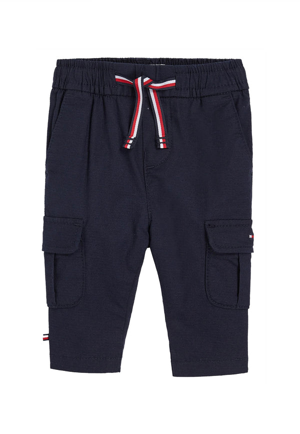 ViaMonte Shop | Tommy Hilfiger pantalone blu neonato in cotone