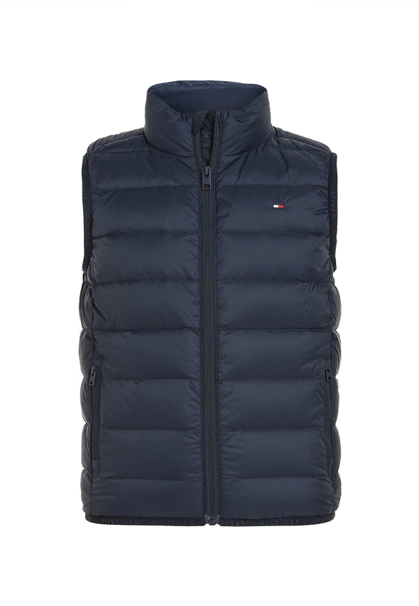 ViaMonte Shop | Tommy Hilfiger smanicato blu bambino in nylon tecnico