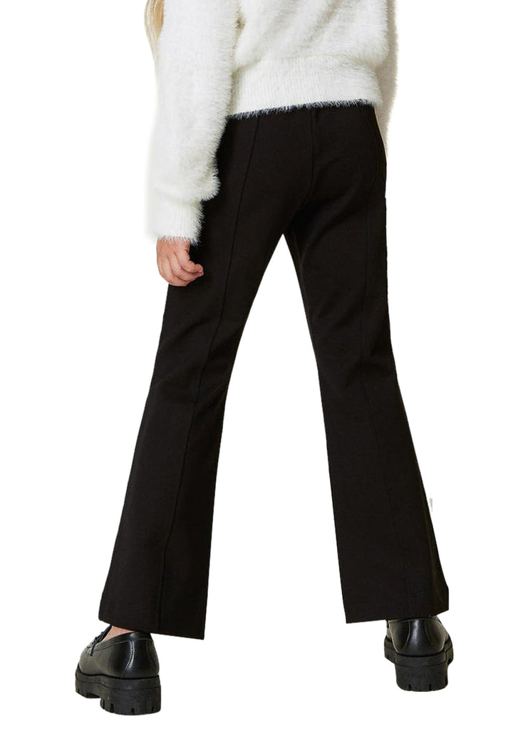 ViaMonte Shop | Twinset pantalone nero bambina in viscosa