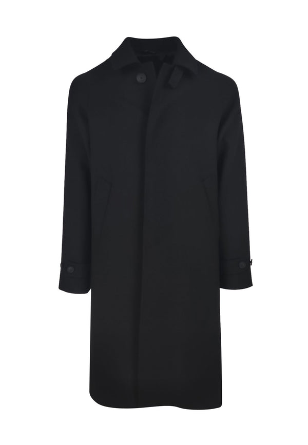 ViaMonte Shop | Ungaro Paris cappotto uomo nero in misto lana