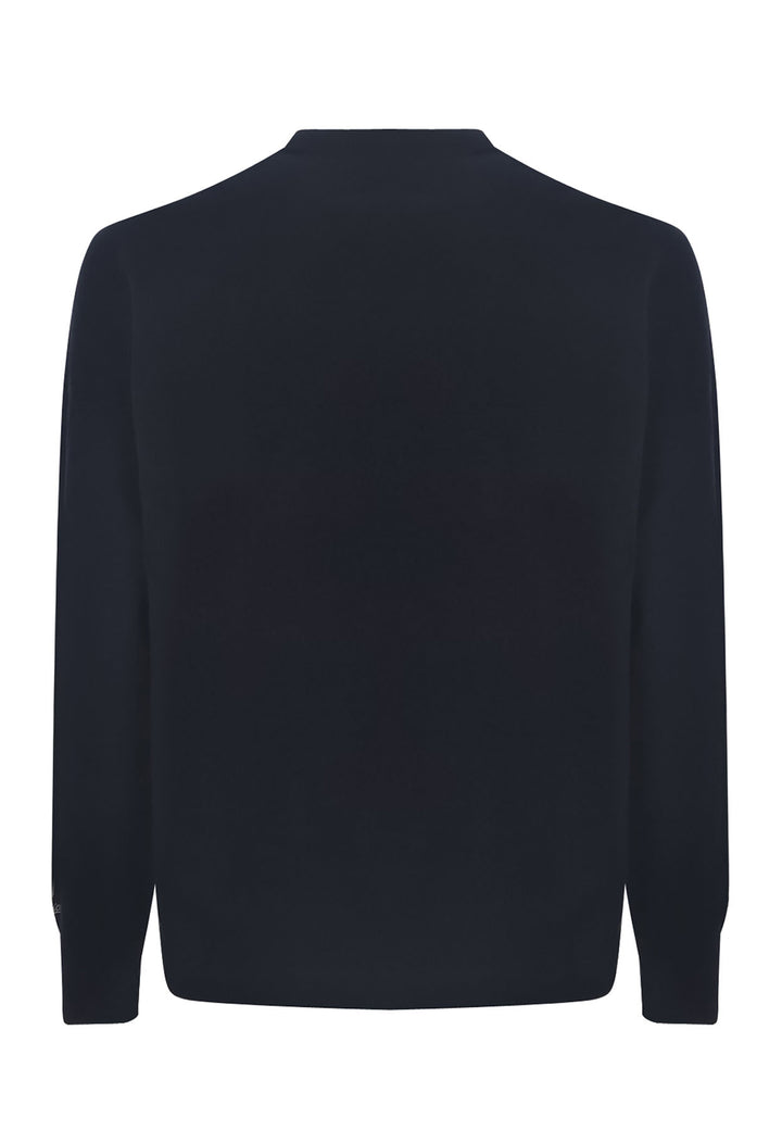 ViaMonte Shop | Woolrich maglia blu navy uomo in lana