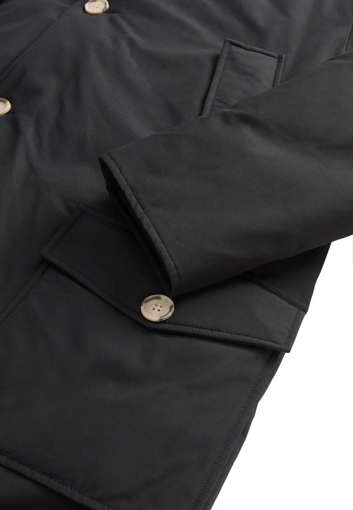 ViaMonte Shop | Woolrich giubbino nero uomo Arctic Parka con pelliccia removibile