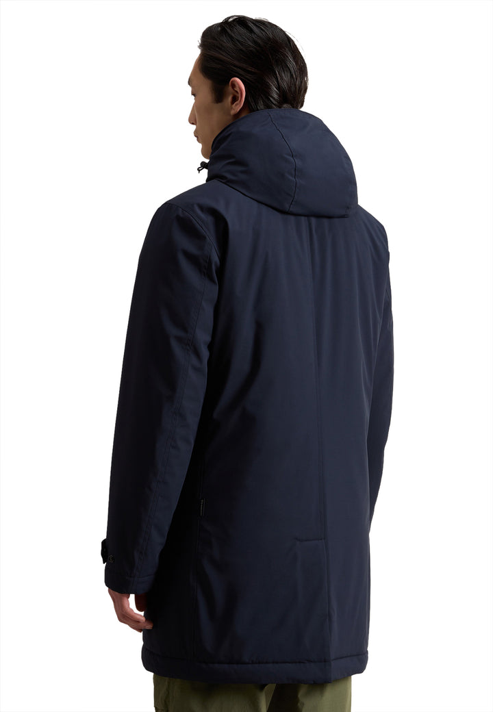 ViaMonte Shop | Woolrich giubbino 2in1 uomo blu in nylon elasticizzato