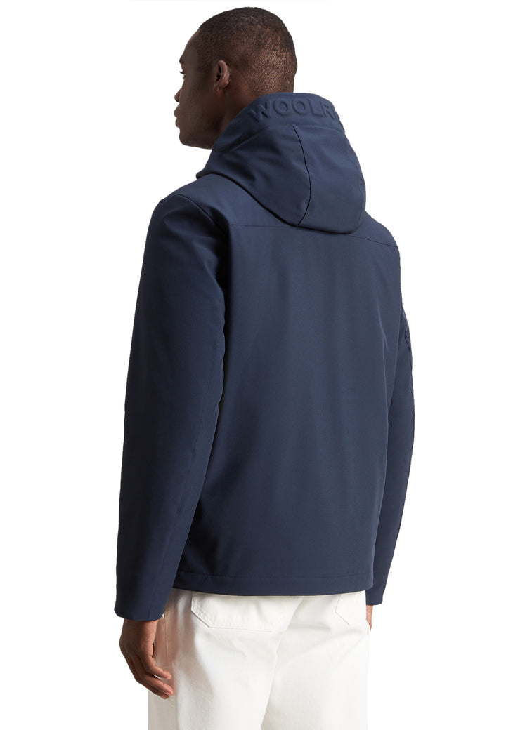 ViaMonte Shop | Woolrich giubbino Pacific blu uomo in softshell