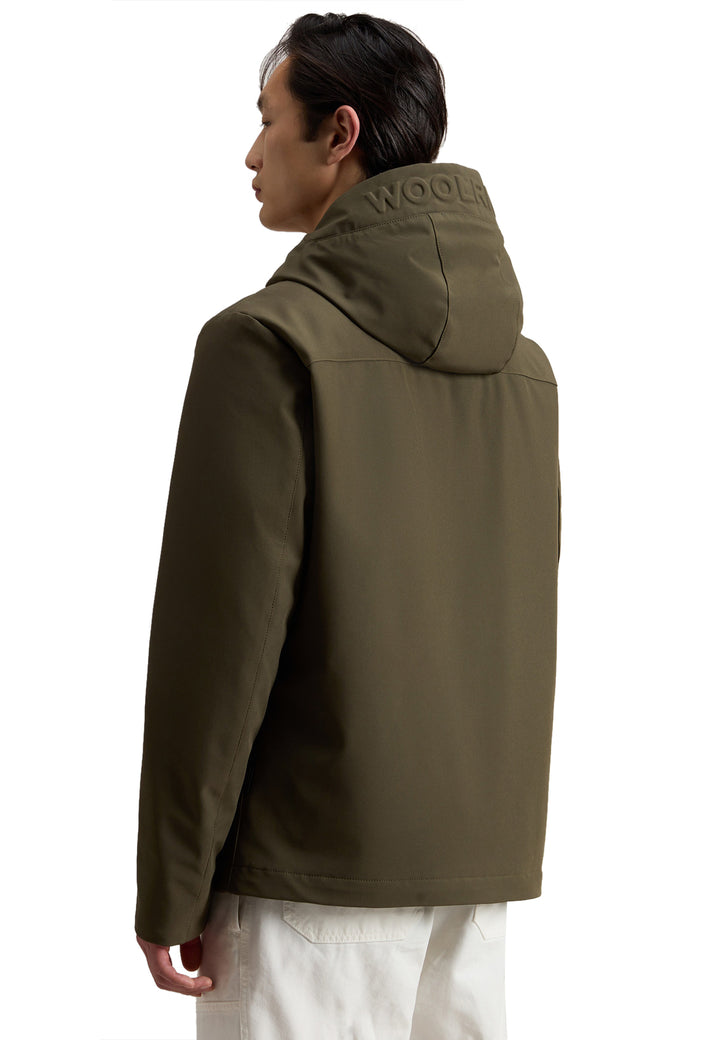 ViaMonte Shop | Woolrich giubbino Pacific verde militare uomo in softshell