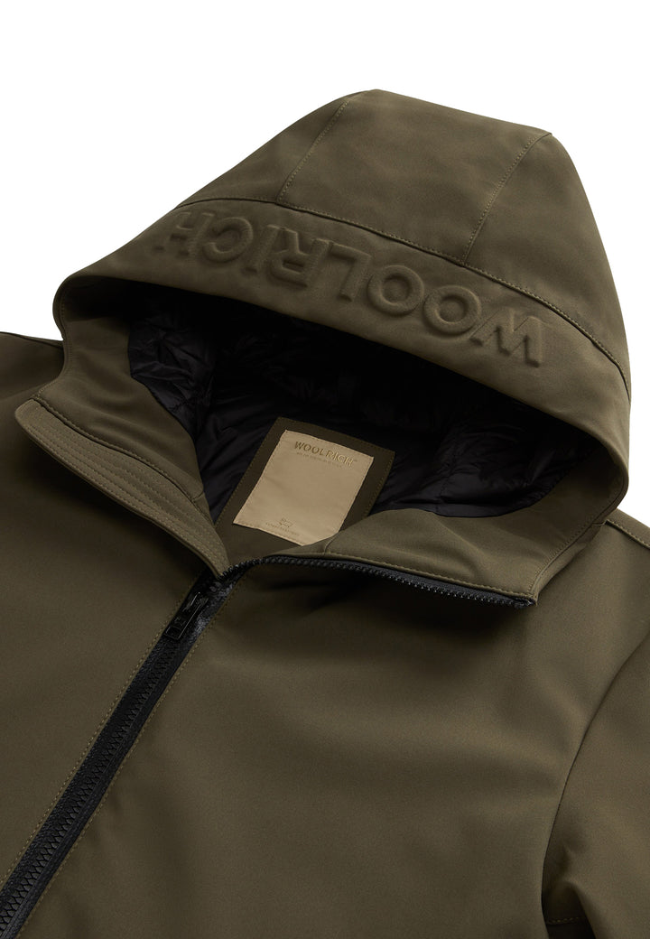 ViaMonte Shop | Woolrich giubbino Pacific verde militare uomo in softshell