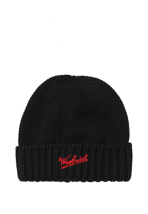 ViaMonte Shop | Woolrich kids cappello nero bambino in lana