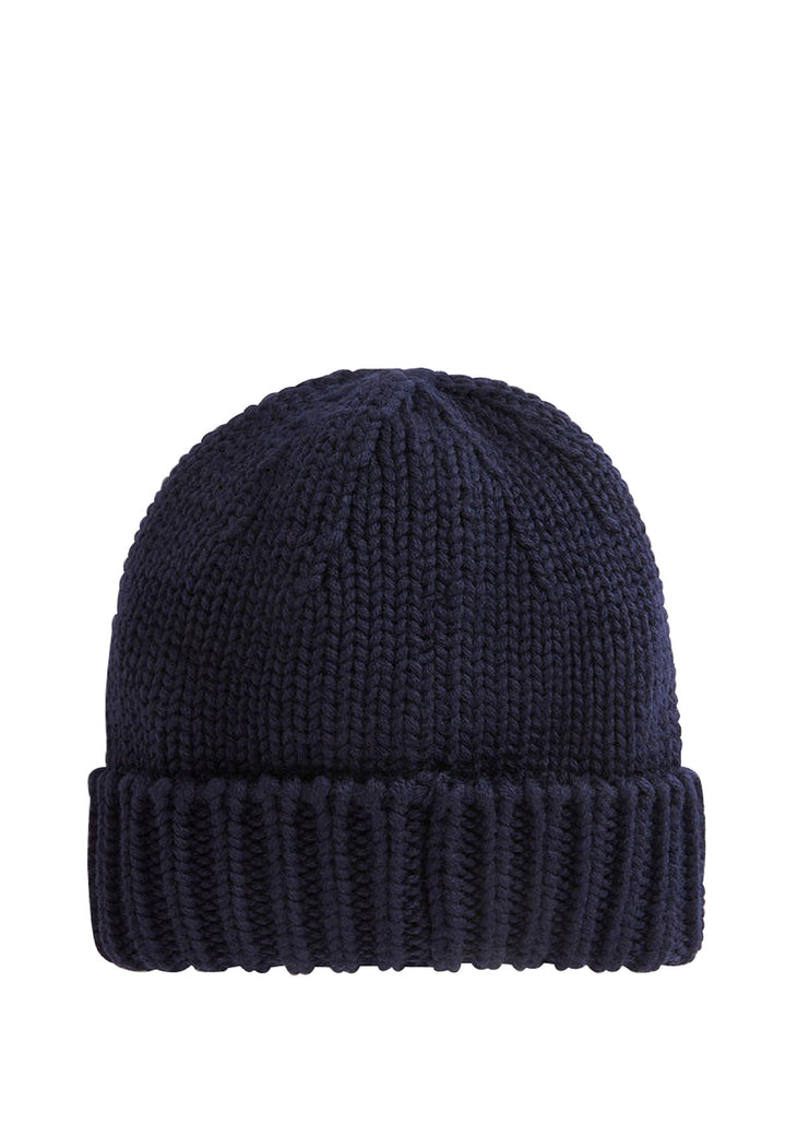 ViaMonte Shop | Woolrich kids cappello blu navy bamnbino in lana