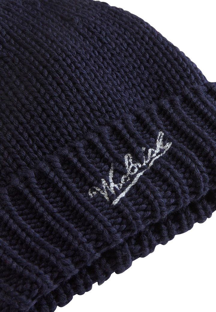 ViaMonte Shop | Woolrich kids cappello blu navy bamnbino in lana