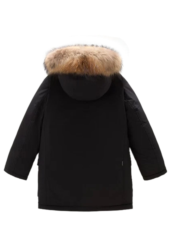 ViaMonte Shop | Woolrich kids giubbino Arctic Detachable Fur Parka nero bambino in tessuto Ramar