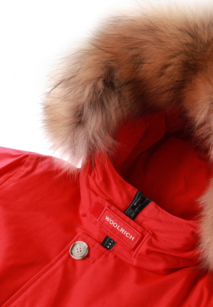 ViaMonte Shop | Woolrich kids giubbino Arctic Detachable Fur Parka rosso bambino in tessuto Ramar