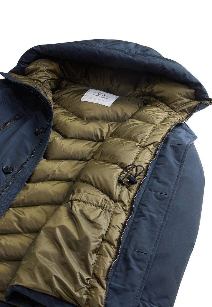 ViaMonte Shop | Woolrich kids giubbino New Arctic Parka blu bambino in tessuto Ramar