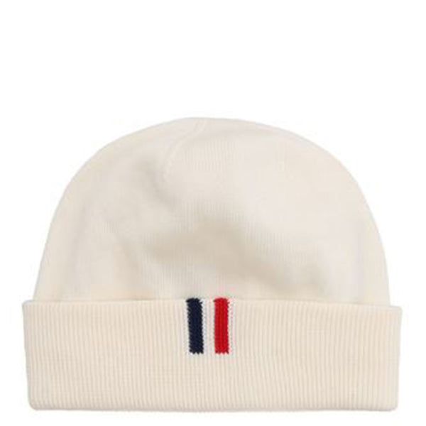 ViaMonte Shop | Moncler Enfant berretto bambino bianco in cotone