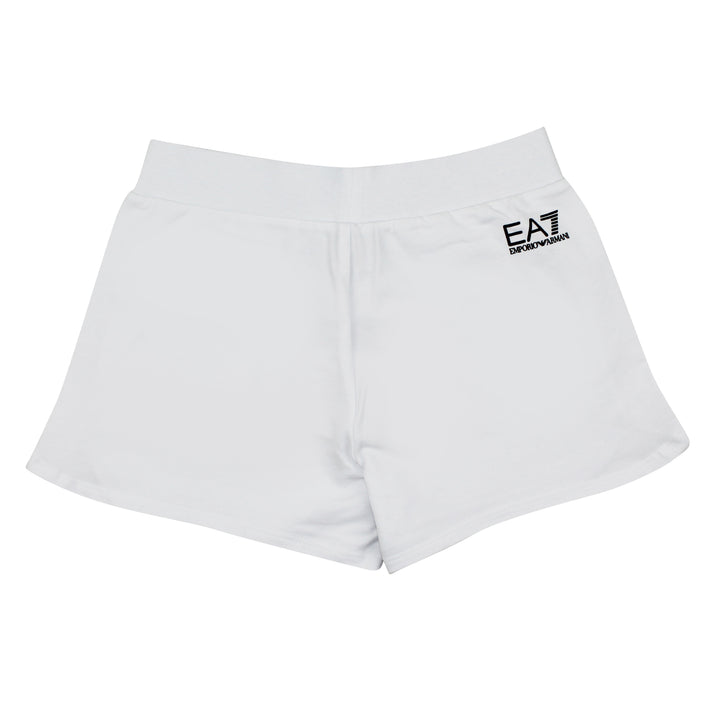 ViaMonte Shop | EA7 Emporio Armani shorts bambina bianco in cotone stretch