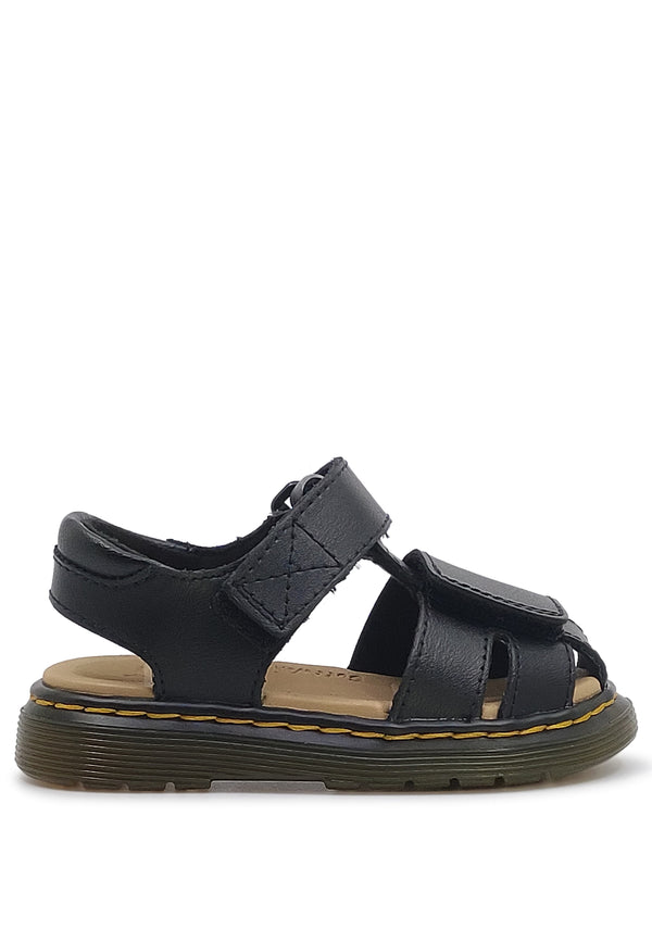 ViaMonte Shop | Dr. Martens sandalo Moby ii nero bambino in pelle