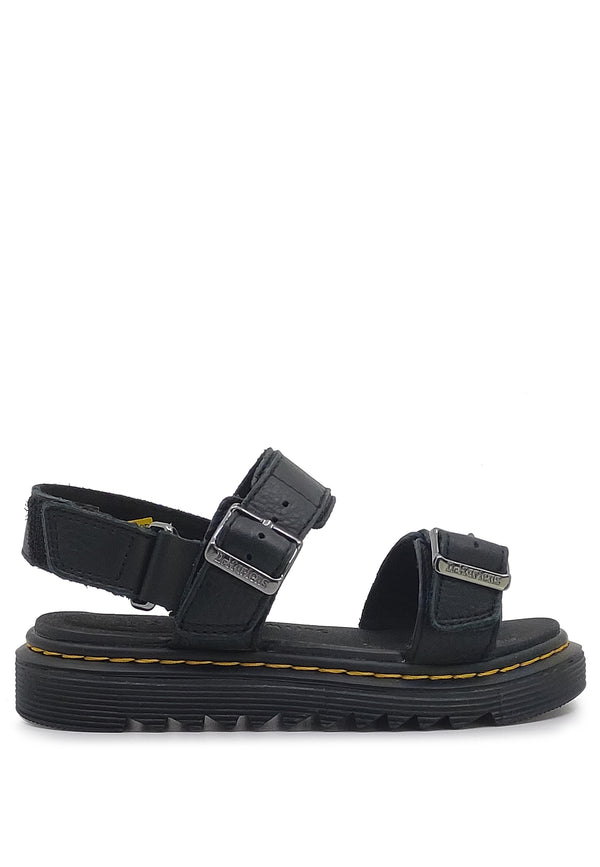 ViaMonte Shop | Dr. Martens sandalo Kyle nero bambino in pelle