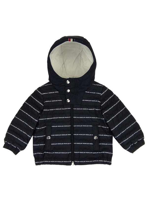 ViaMonte Shop | Moncler Enfant giacca blu neonato in nylon