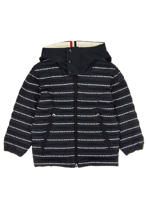 ViaMonte Shop | Moncler Enfant giacca blu ragazzo in nylon