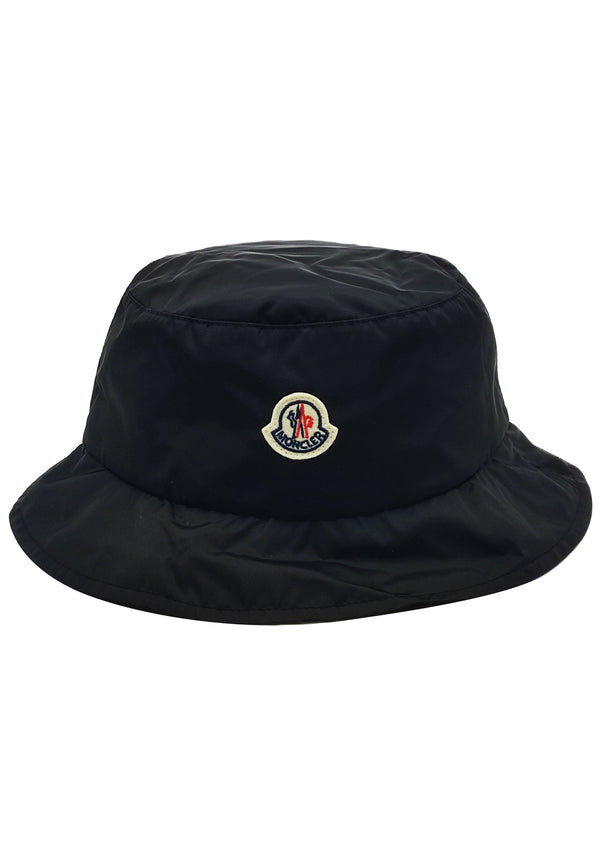 ViaMonte Shop | Moncler Enfant cappello bucket nero ragazzo in nylon