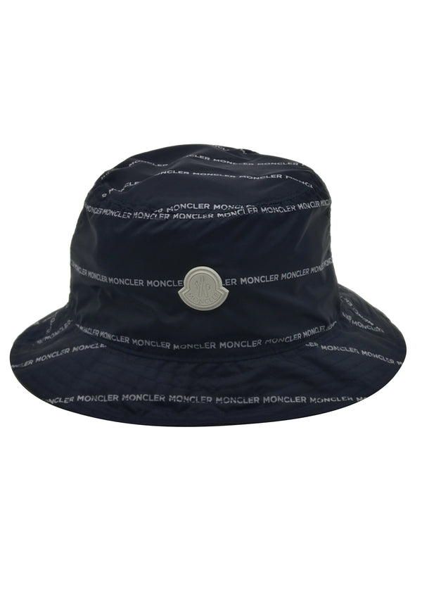 ViaMonte Shop | Moncler Enfant cappello bucket blu neonato in nylon