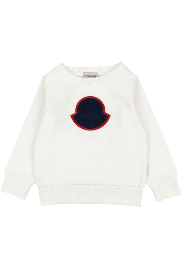 ViaMonte Shop | Moncler Enfant felpa panna bambino in cotone