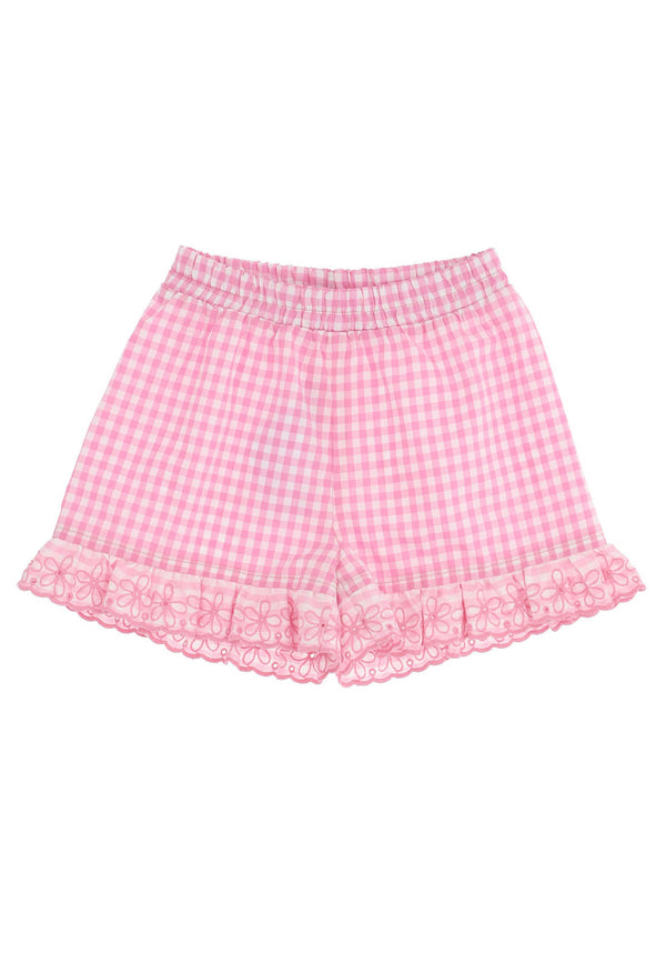 Monnalisa shorts vichy neonata in cotone