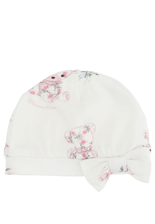 コットンインターロックのモンナリサ新生児印刷帽子