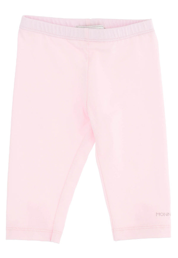 Monnalisa Rosa Baby Cotton Cotton Jersey Leggings