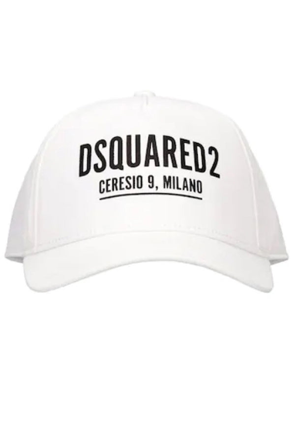 ViaMonte Shop | Dsquared2 cappello baseball bianco ragazzo in cotone