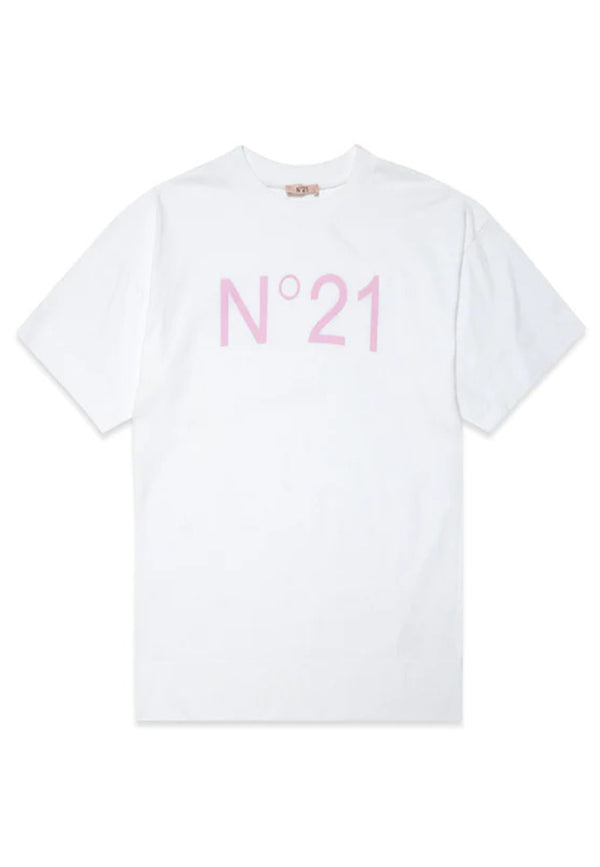 ViaMonte Shop | N°21 t-shirt bianca bambina in cotone