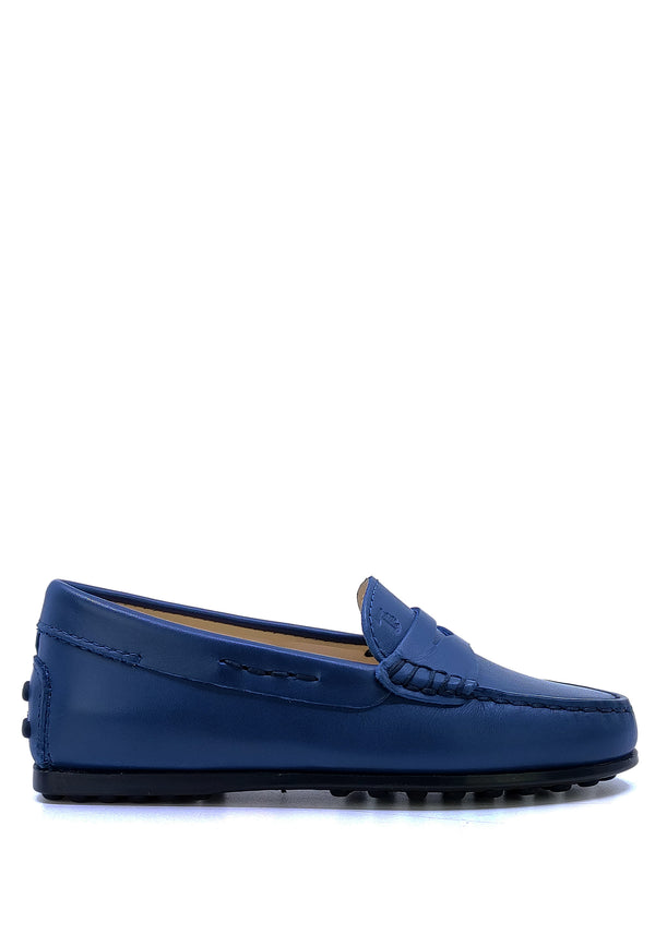 ViaMonte Shop | Tod's scarpe mocassino bambino blu in pelle