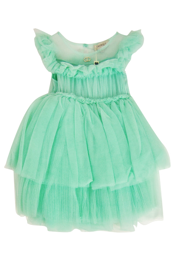 ViaMonte Shop | Twinset vestito verde bambina