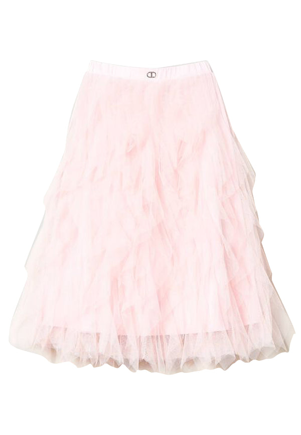 ViaMonte Shop | Twinset gonna rosa ragazza in tulle