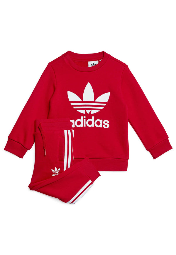 Adidas Red Cotton Baby Suit