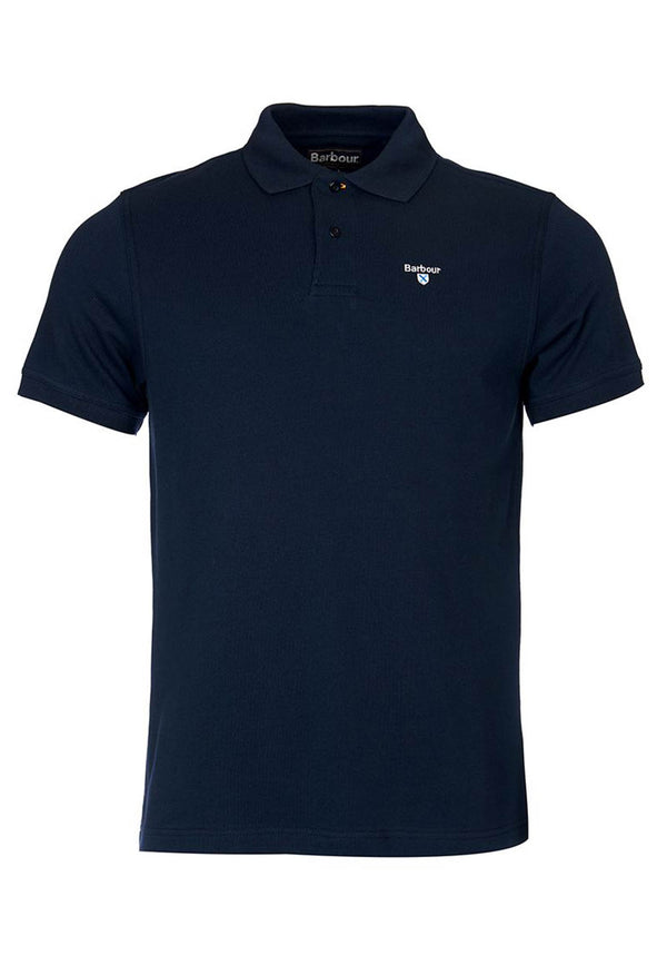 Barbour blue men's cotton polo shirt