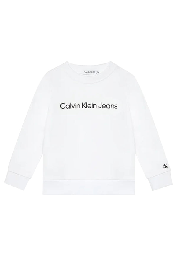 Calvin Klein Jeans White Sweatshirt Cotton Child