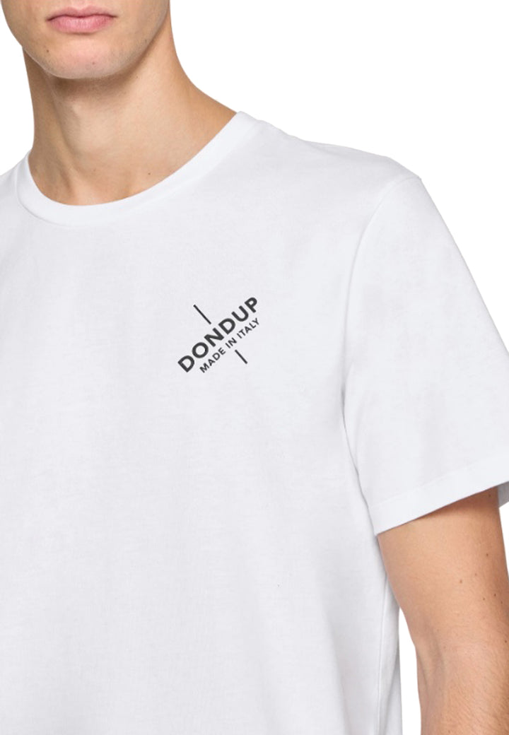 ViaMonte Shop | Dondup t-shirt bianca uomo in cotone