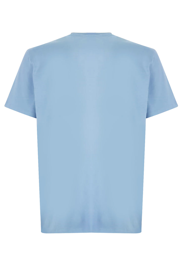 ViaMonte Shop | Dondup t-shirt azzurra uomo in cotone