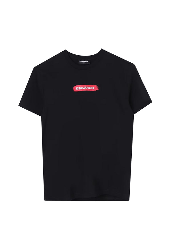 dsquared2ブラックコットンベイビーTシャツ