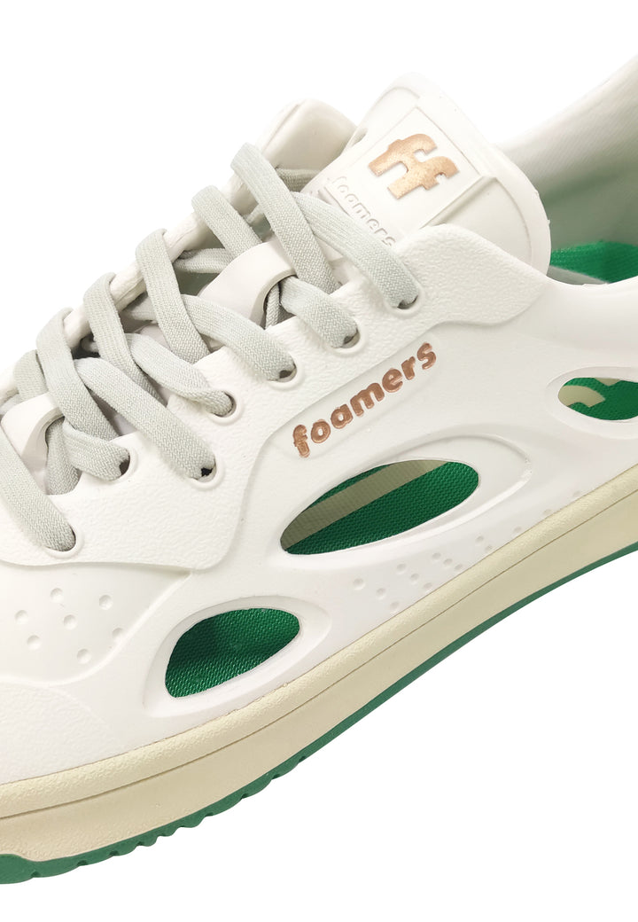 ViaMonte Shop | Foamers sneakers unisex beige e verde in EVA