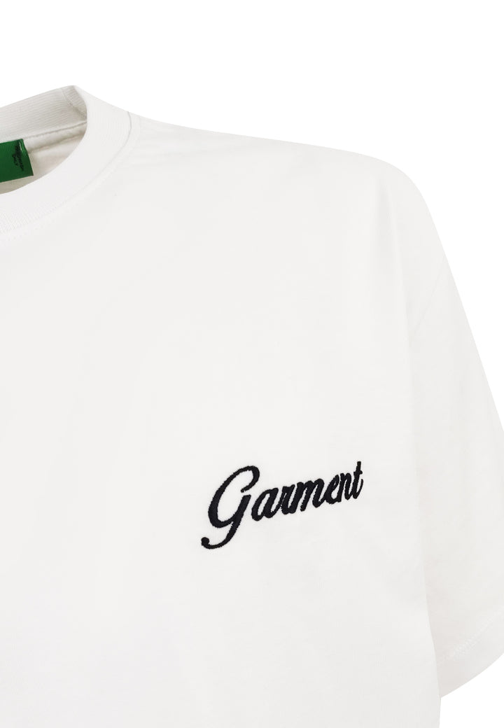 ViaMonte Shop | Garment Workshop t-shirt bianca unisex in jersey di cotone