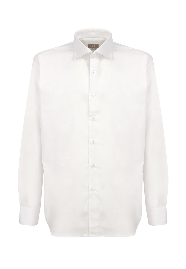 ViaMonte Shop | JCMan camicia bianco uomo in cotone